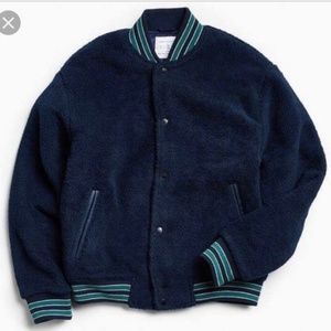 Men's URBAN OUTFITTERS Sherpa Varsity Jacket NWOT